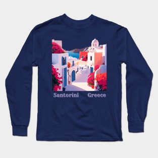 Santorini, Greece Long Sleeve T-Shirt